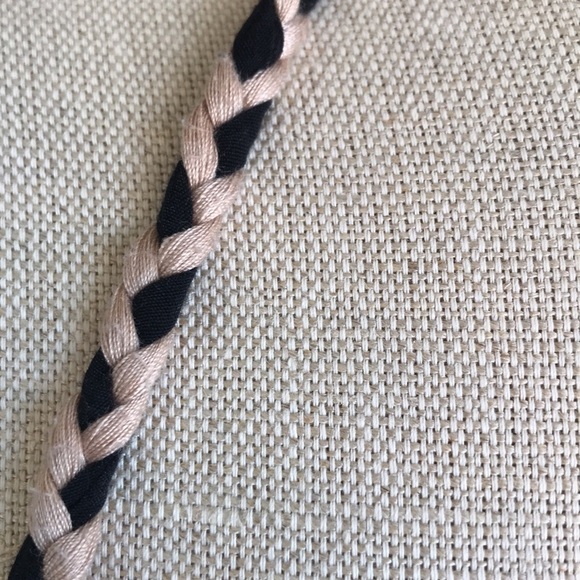 XXI black halter summer top with wooden beads size M boho gypsy hippie babydoll - Picture 2 of 16